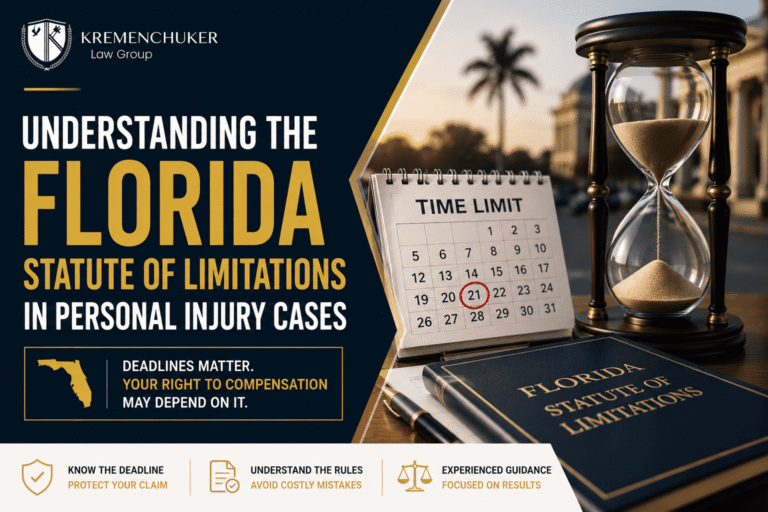 Hourglass, calendar, and Florida statute of limitations book