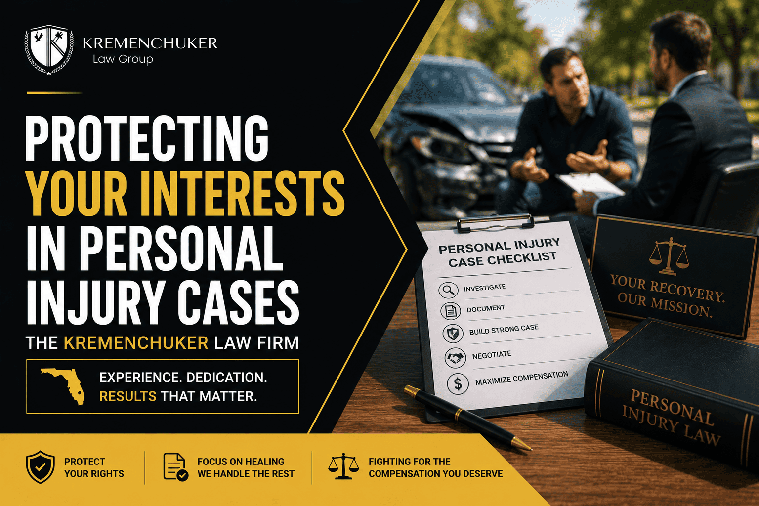 Protecting your interests in personal injury cases: The Kremenchuker Law Firm