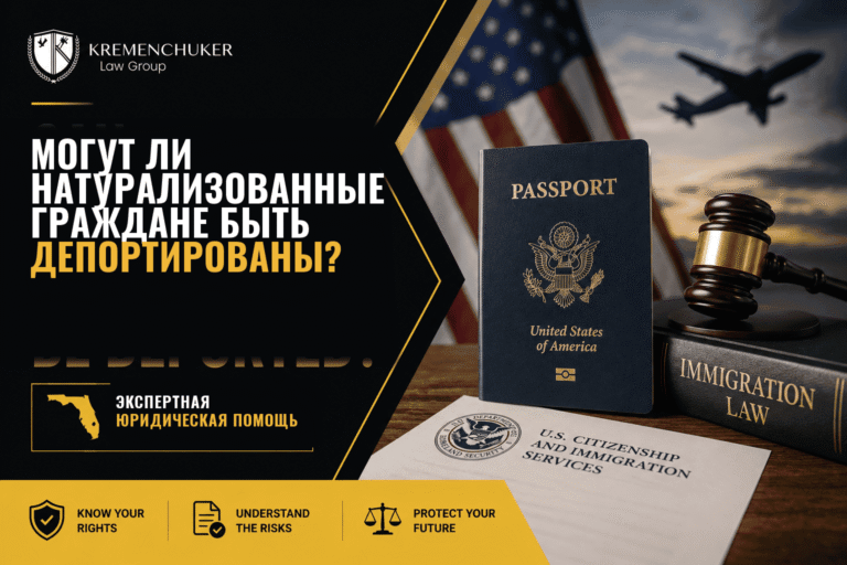 U.S. passport, immigration documents, judge's gavel, and American flag
