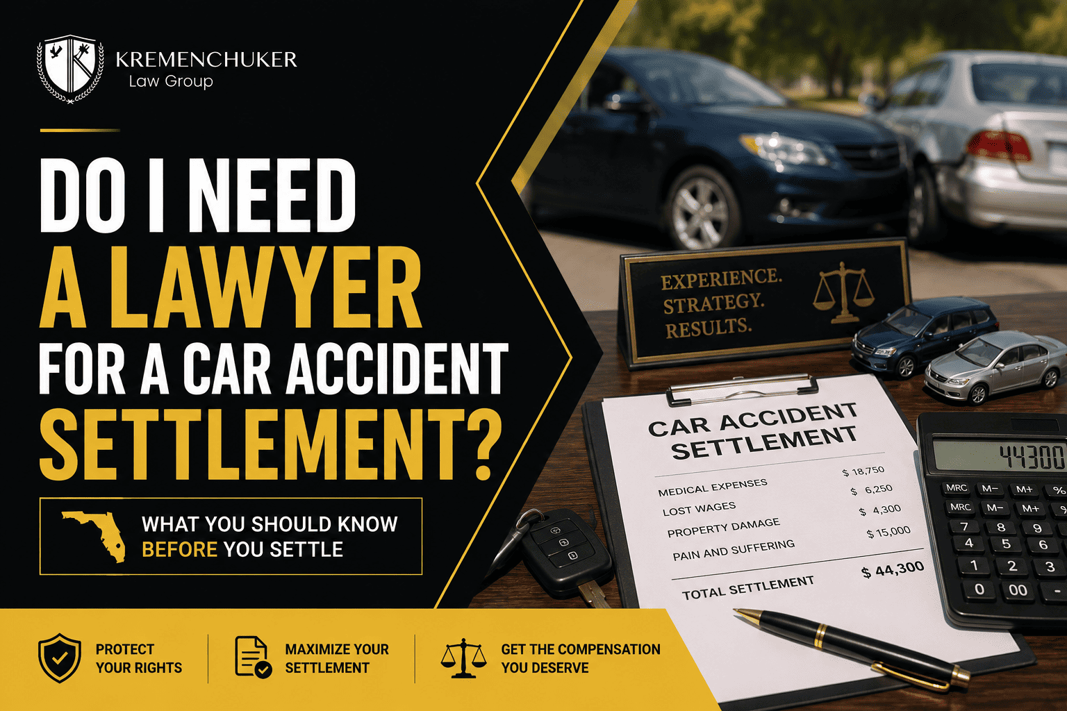 Do I Need a Lawyer for a Car Accident Settlement in 2026 ? Florida Lawyer Explains