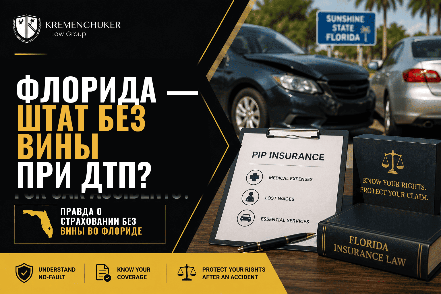 Является ли Флорида штатом, в котором не существует вины за автомобильные аварии?