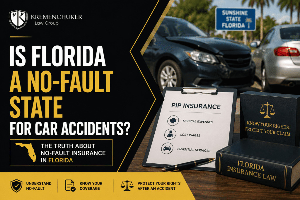 Florida no-fault car accident insurance with damaged vehicles