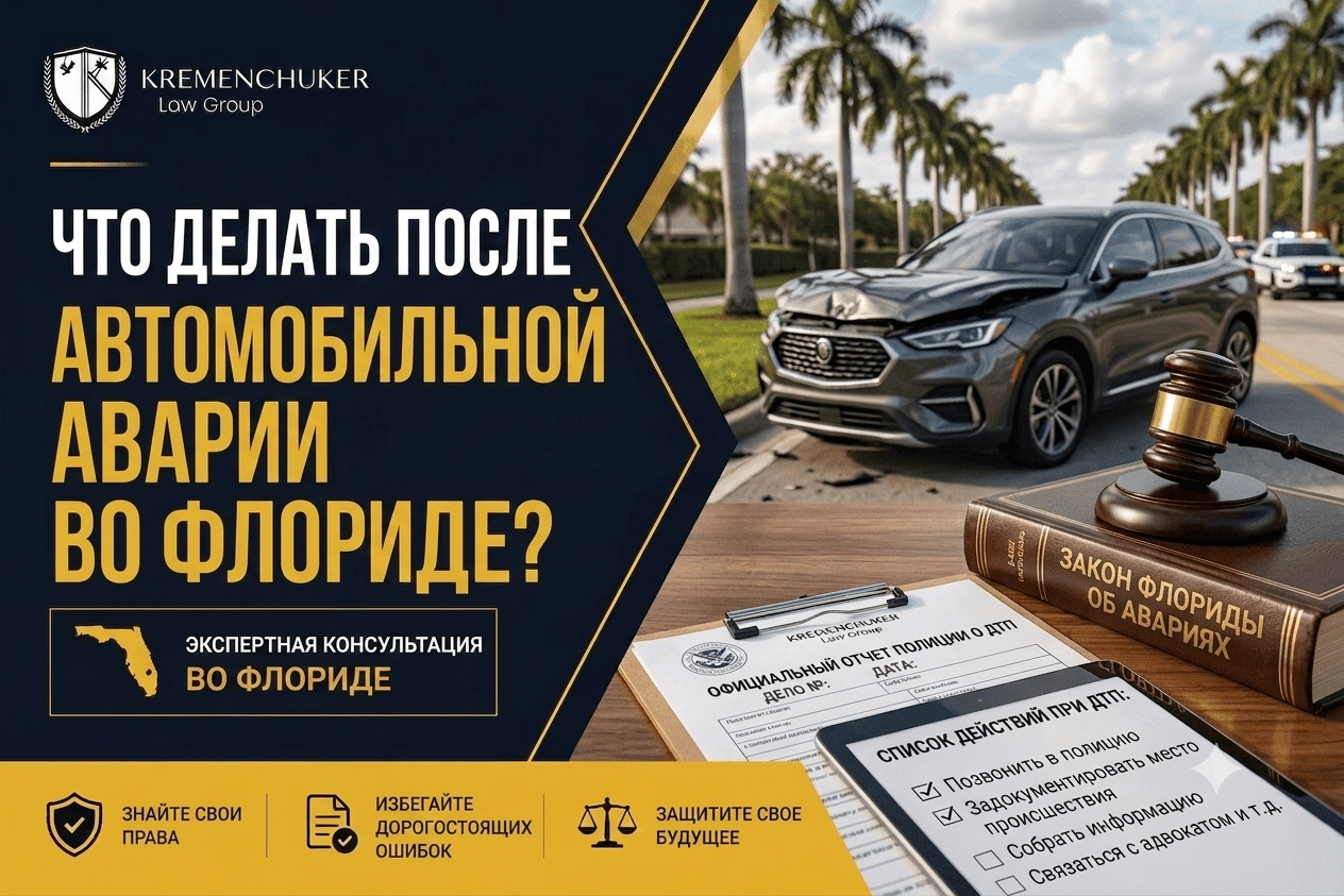 Что делать после ДТП во Флориде? Пошаговое руководство