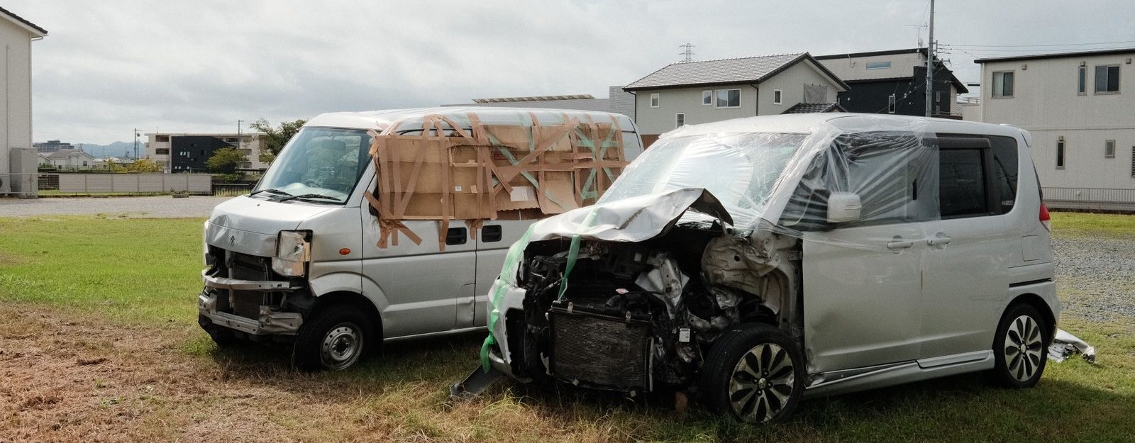Two vehicles damaged in a collision in Lehigh Acres
