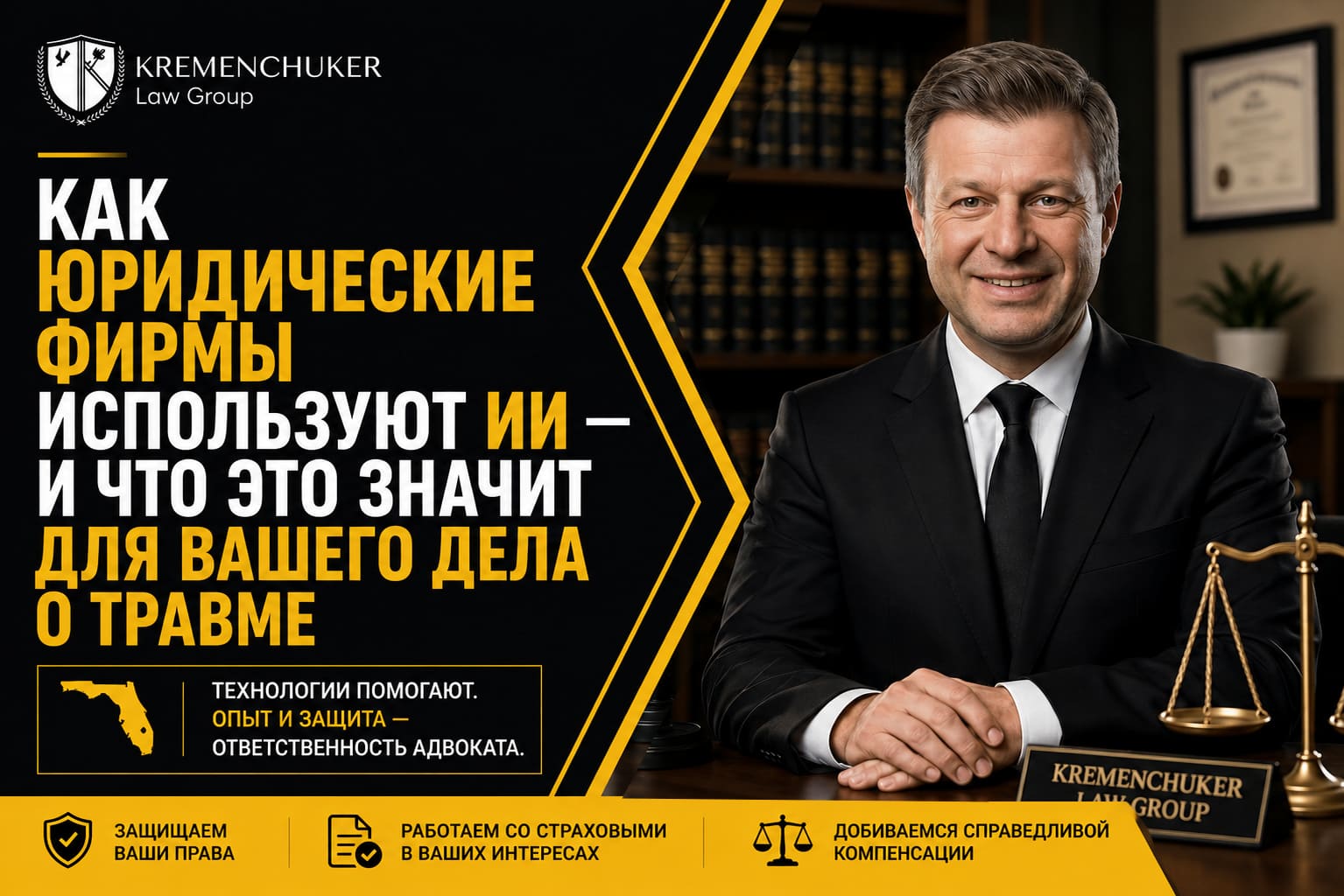 Как юридические фирмы используют ИИ — и что это значит для вашего дела о травме