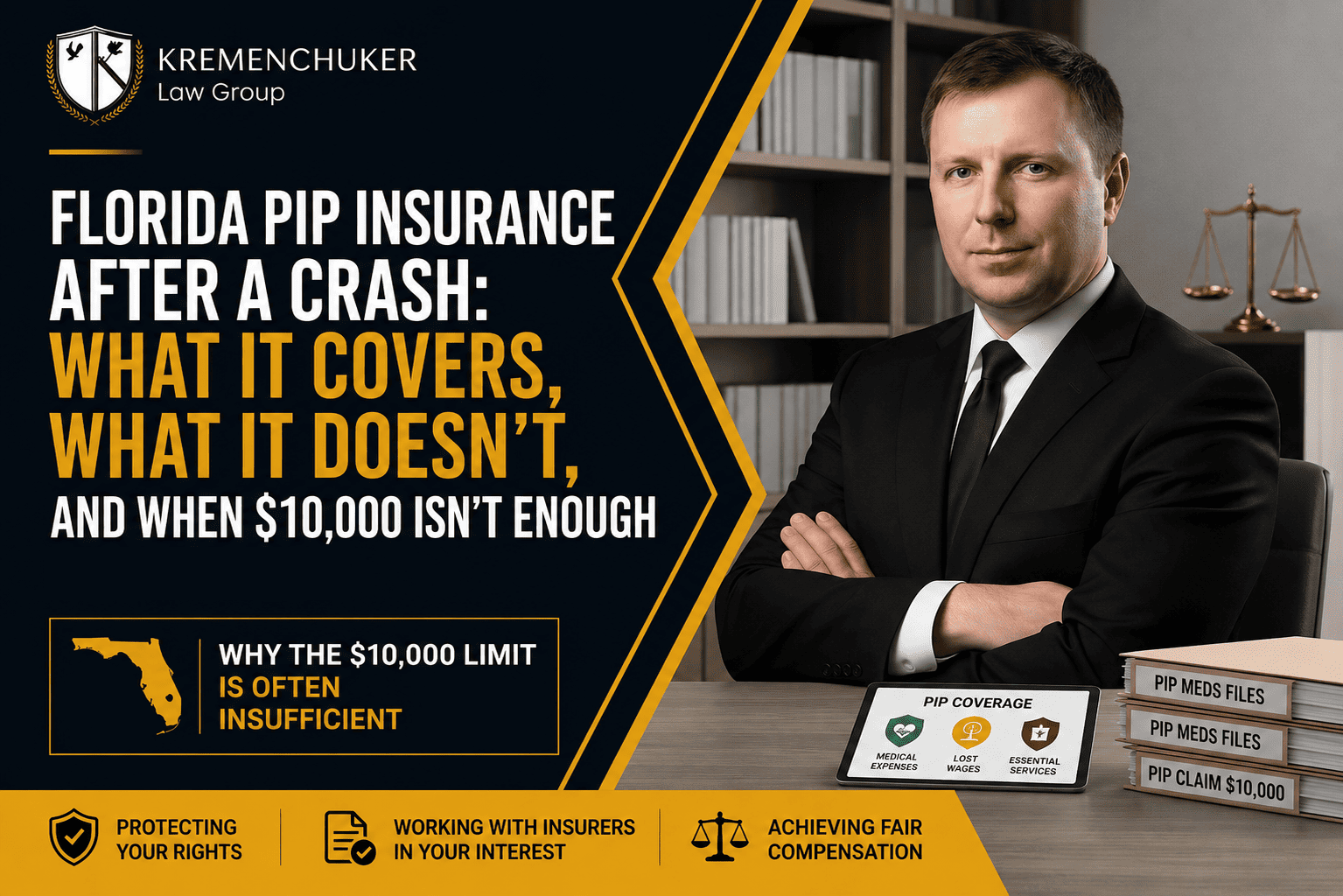 Florida PIP Insurance After a Crash: What It Covers, What It Doesn’t, and When $10,000 Isn’t Enough