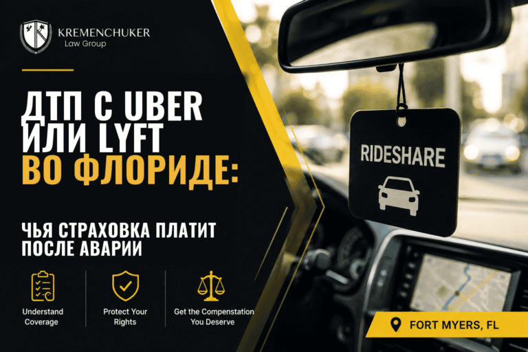 Rideshare driver phone mounted in car — Florida Uber and Lyft accident insurance