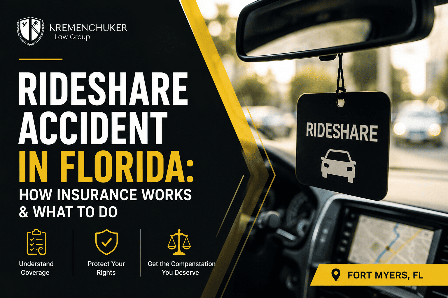 Rideshare Accident in Florida: Whose Insurance Pays After an Uber or Lyft Crash?