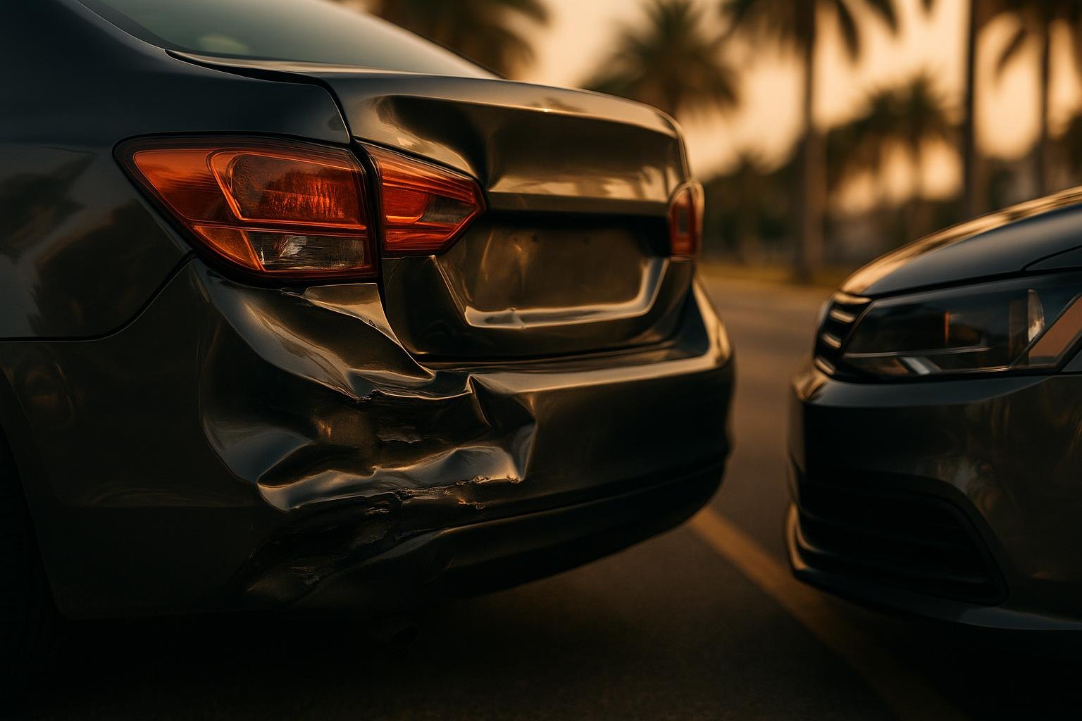 Rear-end car accident in Florida