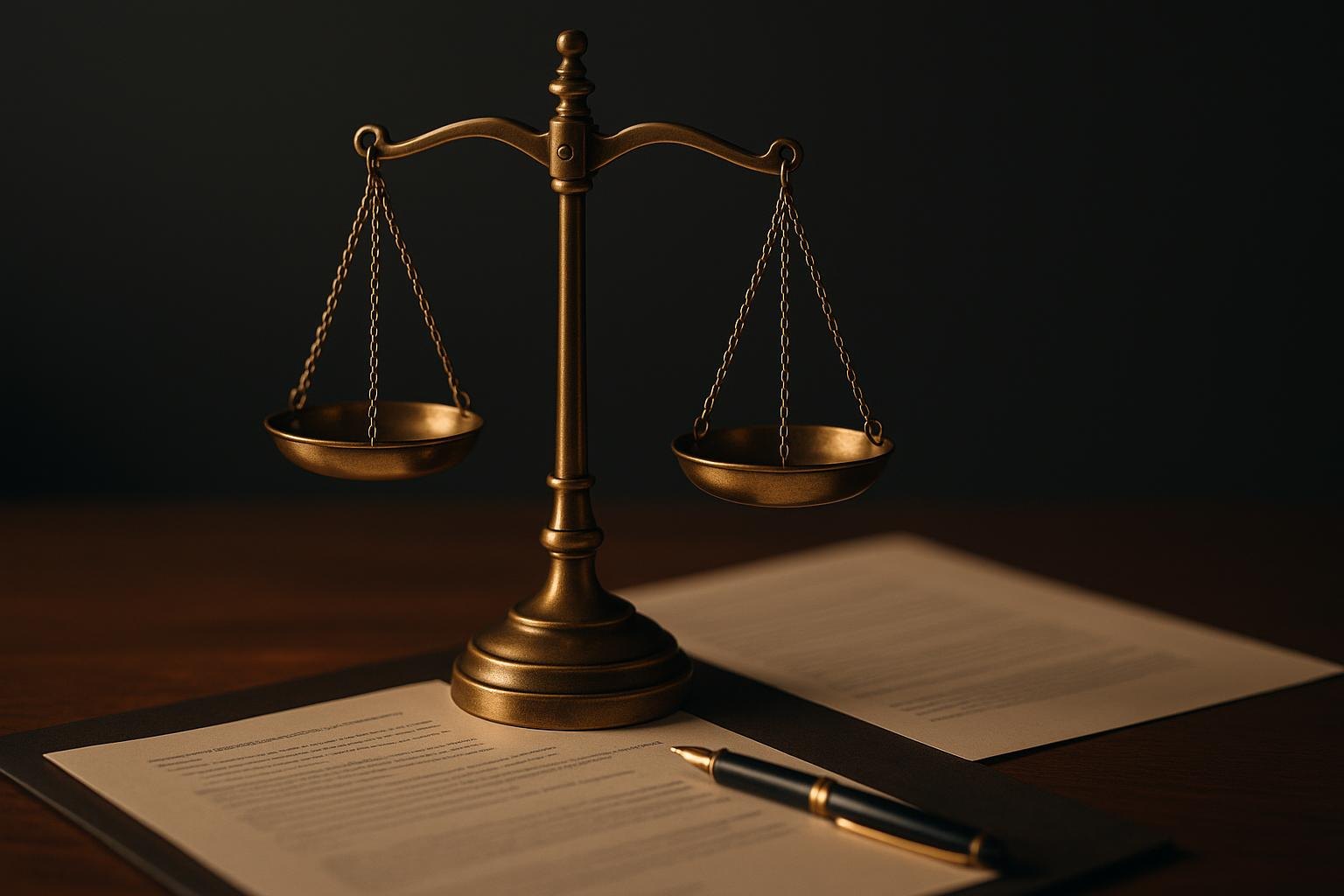 Scales of justice representing how a car accident case value is assessed in Florida