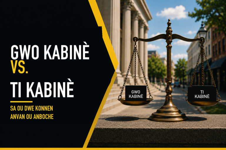 Gwo kabinè vs. ti kabinè — sa ou dwe konnen anvan ou anboche | Kremenchuker Law Group