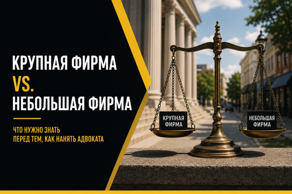 Крупная фирма или небольшая — что нужно знать перед тем, как нанять адвоката | Kremenchuker Law Group