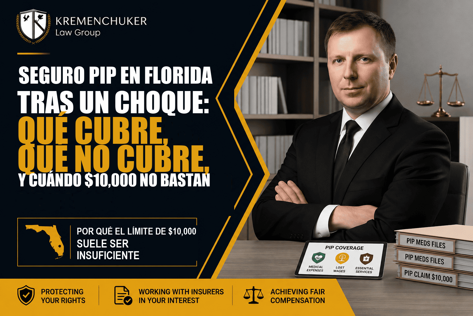 Seguro PIP en Florida tras un choque: qué cubre, qué no y cuándo no alcanza