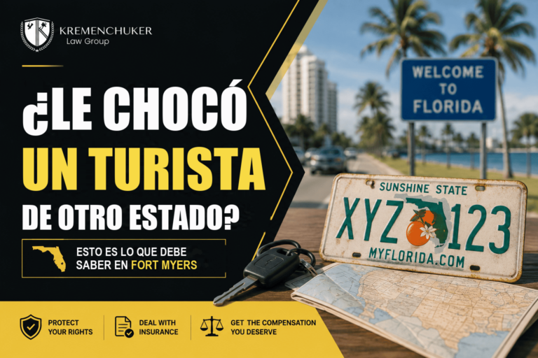¿Le chocó un turista de otro estado en Fort Myers? Qué seguro paga