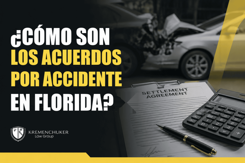Cómo son los acuerdos por accidente de auto en Florida