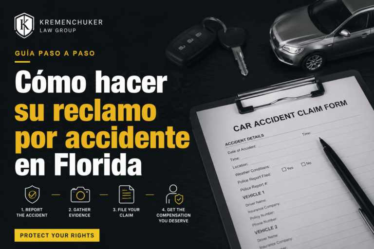 Cómo hacer su reclamo por accidente de auto en Florida — guía paso a paso