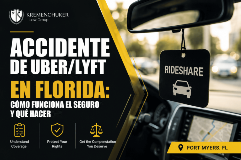 Accidente de Uber o Lyft en Florida: cómo funciona el seguro