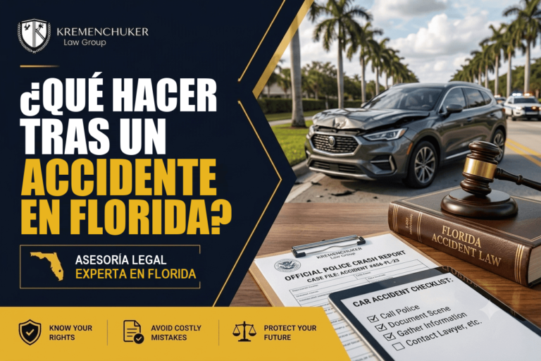 Qué hacer tras un accidente de auto en Florida — Kremenchuker Law Group