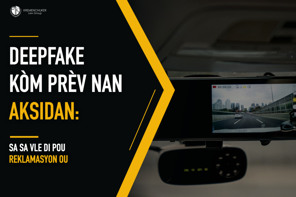 Yon dashcam k ap montre anrejistreman wout la ak mak lè nan Florid