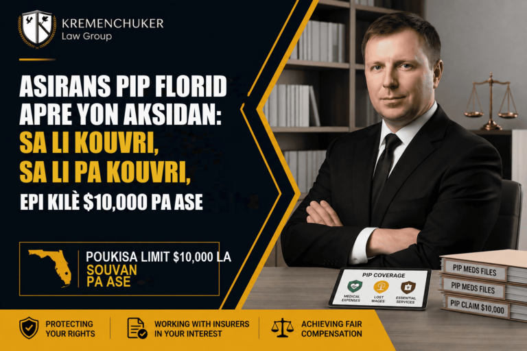 Asirans PIP Florid apre yon aksidan — sa li kouvri ak sa li pa kouvri