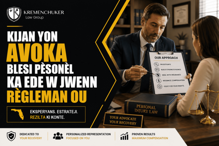 Kijan yon avoka blesi pèsonèl ka ede w jwenn règleman ou — Kremenchuker Law Group