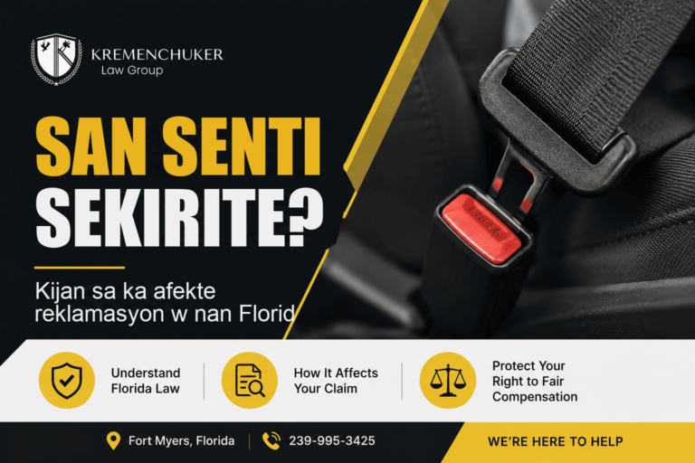 San senti sekirite nan yon aksidan machin nan Florid — èske w ka toujou pouswiv?