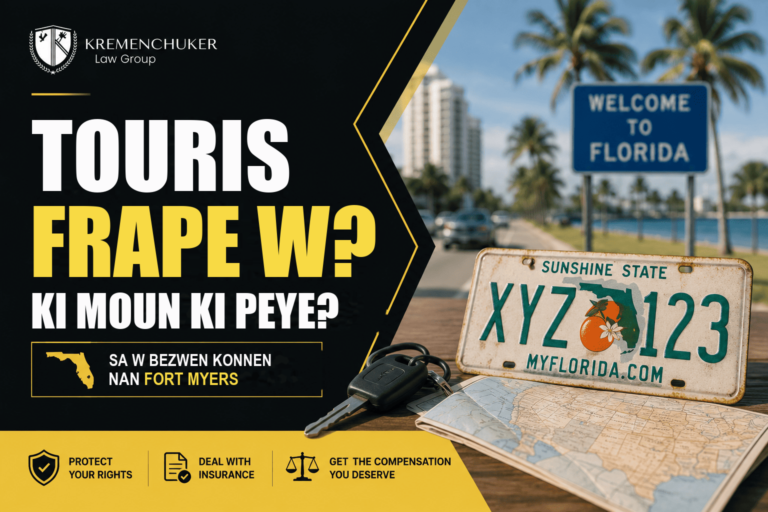 Yon vizitè sezon an oswa yon chofè lòt eta frape w nan Fort Myers — ki asirans ki peye