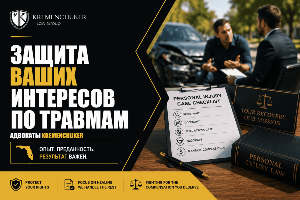 Защита ваших интересов в делах о личных травмах — Kremenchuker Law Firm