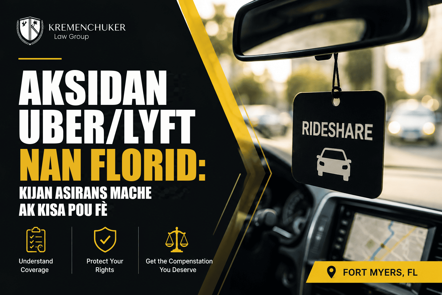 Aksidan rideshare nan Florid: ki asirans ki peye apre yon aksidan Uber oswa Lyft?