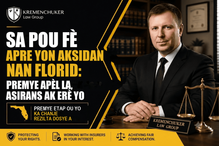 Sa pou fè apre yon aksidan machin nan Florid